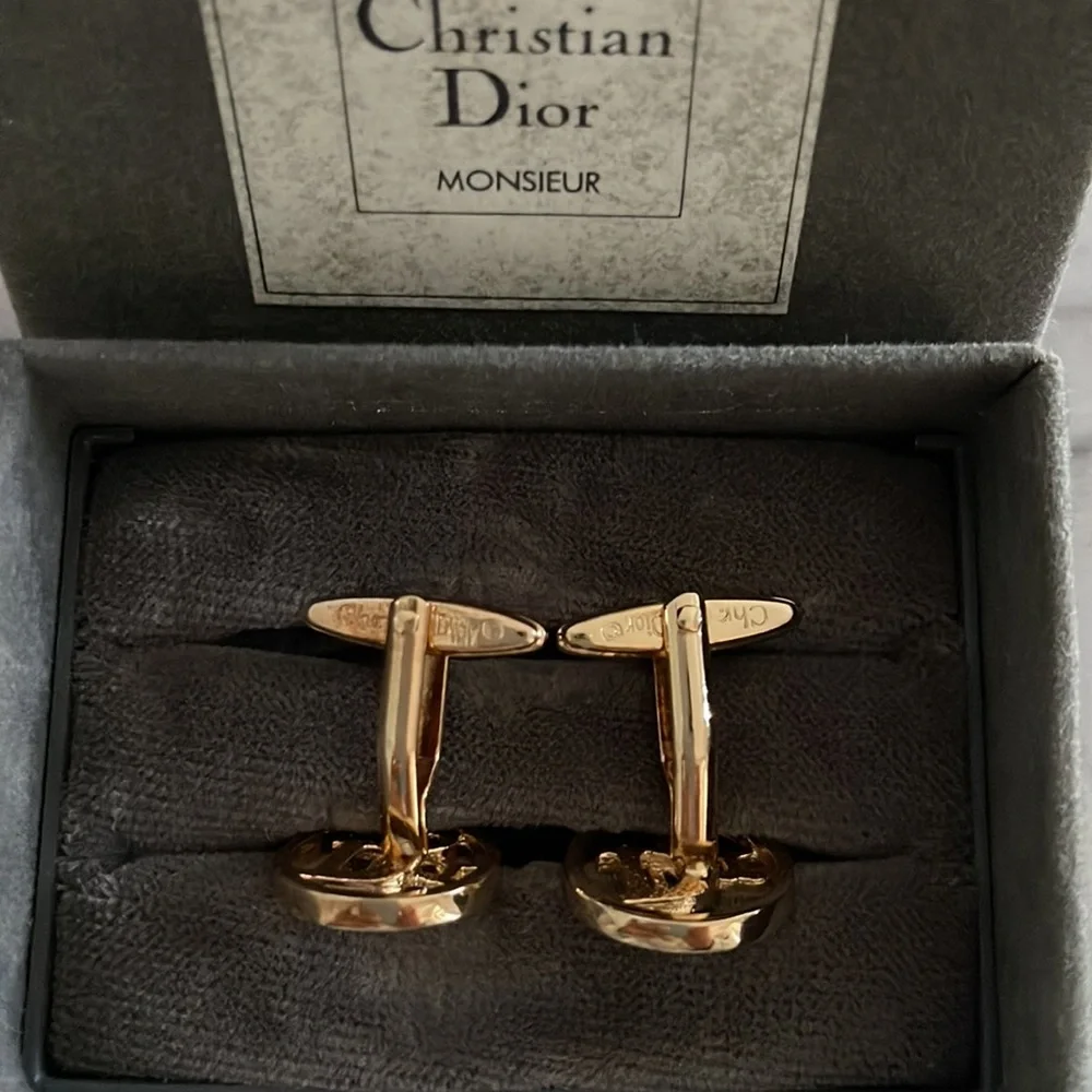 Christian Dior cufflinks 100% Authentic - Picture 4 of 8